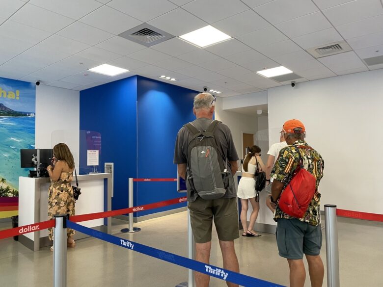 airport rent-a-car counter