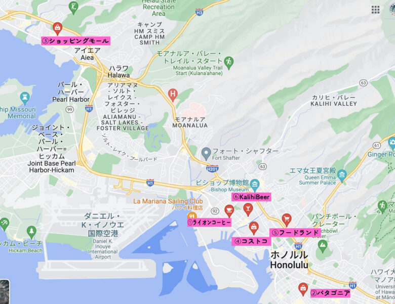 waikiki drive map