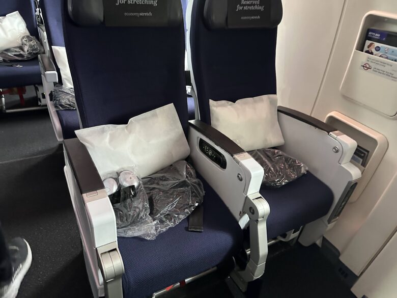 NZ航空　エコノミー座席